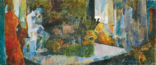 Nagy Oszkár (1883-1965) Műtermi csendélet