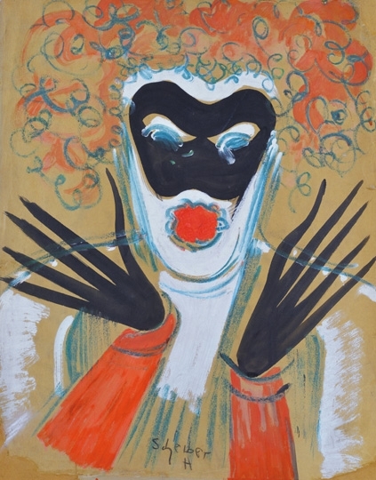 Scheiber Hugó (1873-1950) Masquerade