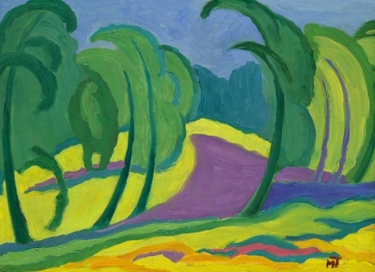 Mattis Teutsch János (1884-1960) Swaying trees, 1918