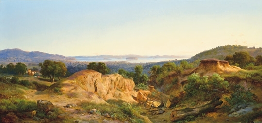Markó Károly, Ifj. (1822 - 1891) Italian landscape, 1871