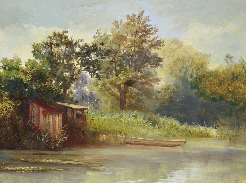Brodszky Sándor (1819-1901) Fishing cabine
