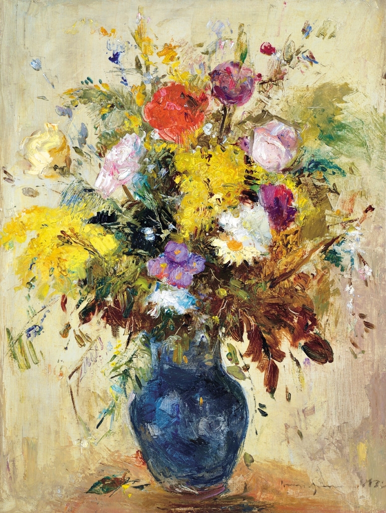 Iványi Grünwald Béla (1867-1940) Still-life with flowers