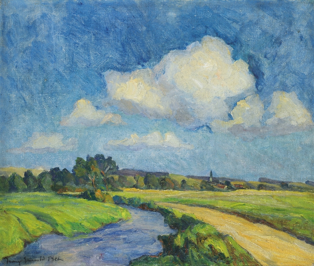 Iványi Grünwald Béla (1867-1940) Landscape in Spring