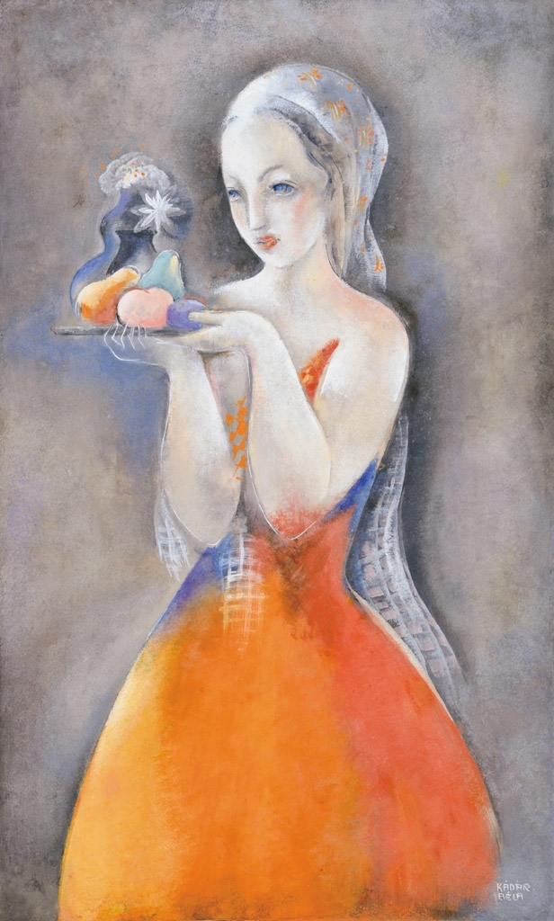 Kádár Béla (1877-1956) Nő gyümölcsökkel