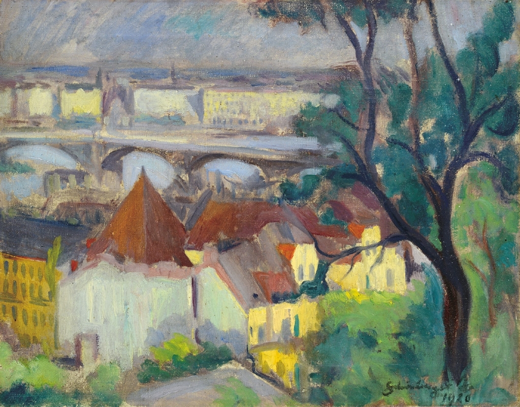 Schönberger Armand (1885-1974) Margit híd, 1920