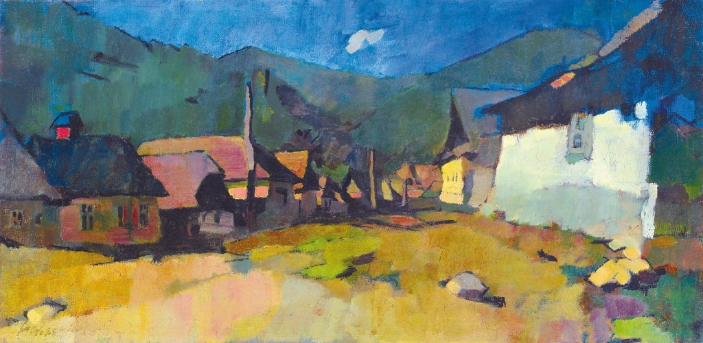Nagy Oszkár (1883-1965) Street in Baia Mare