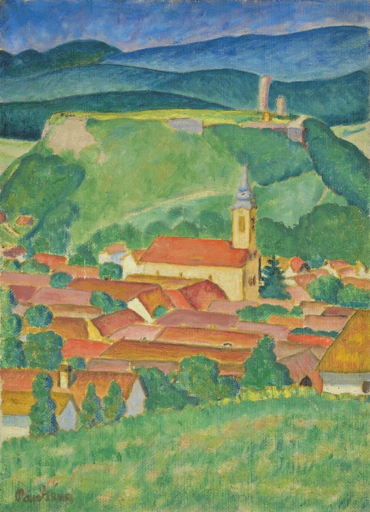 Pap Géza (1883-1961) Napsütötte falu