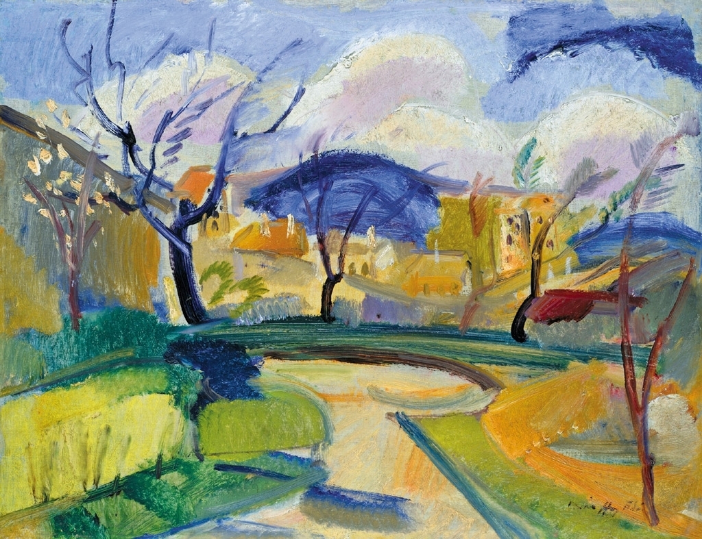 Márffy Ödön (1878-1959) Landscape in Spring, the second part of the1920s