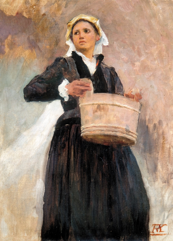 Körösfői-Kriesch Aladár (1863-1920) Lady with a tub