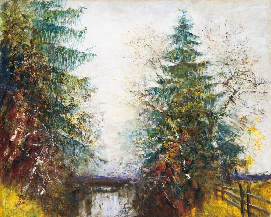 Mednyánszky László (1852-1919) Trees at the river