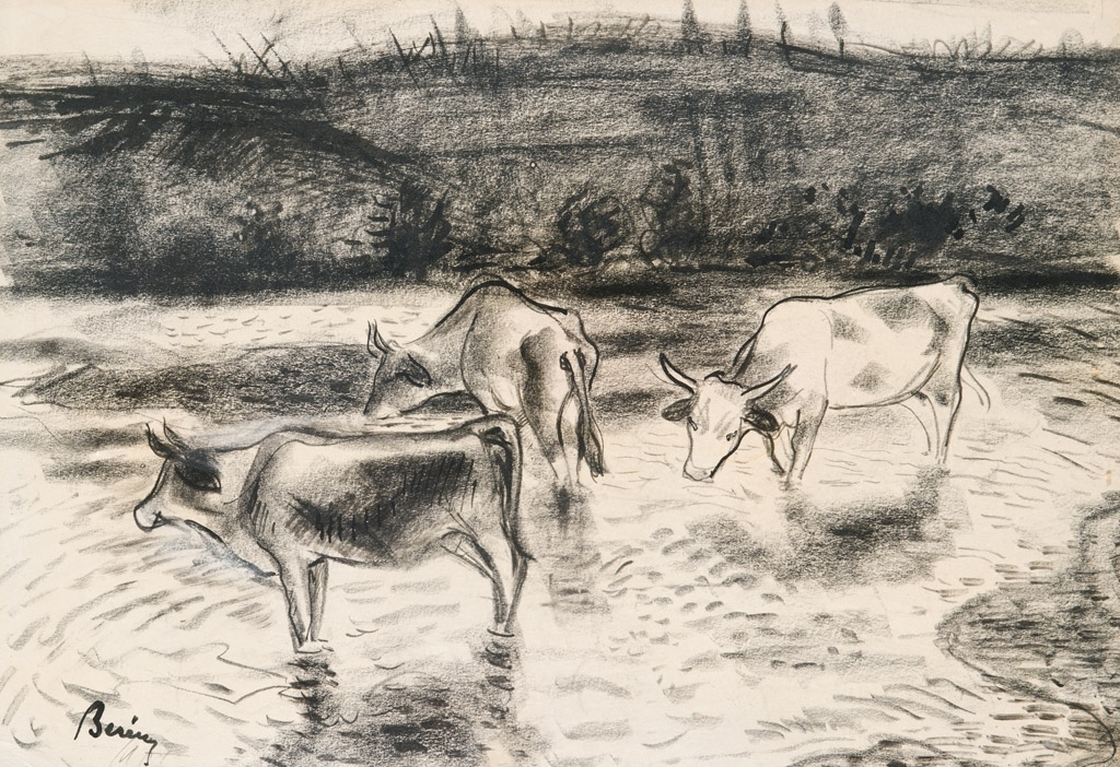 Berény Róbert (1887-1953) Taking the animals to water