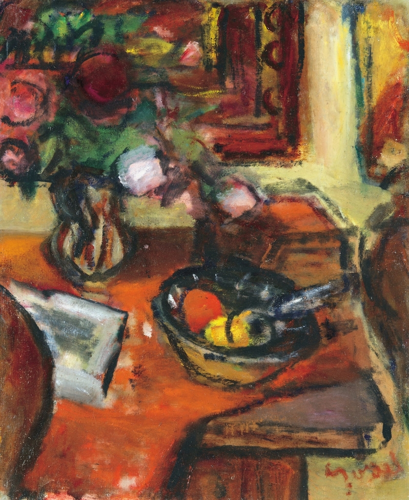 Czóbel Béla (1883-1976) Still life with fruits