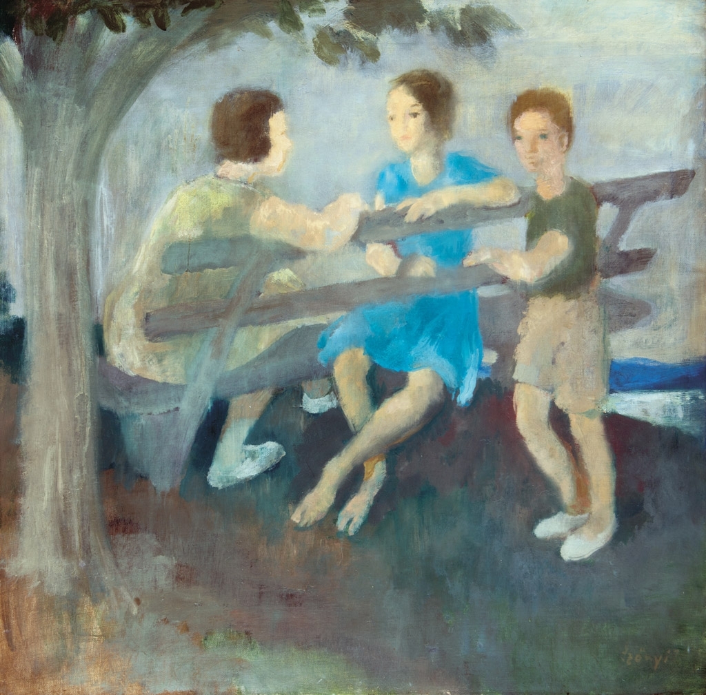 Szőnyi István (1894-1960) On a bench, 1930
