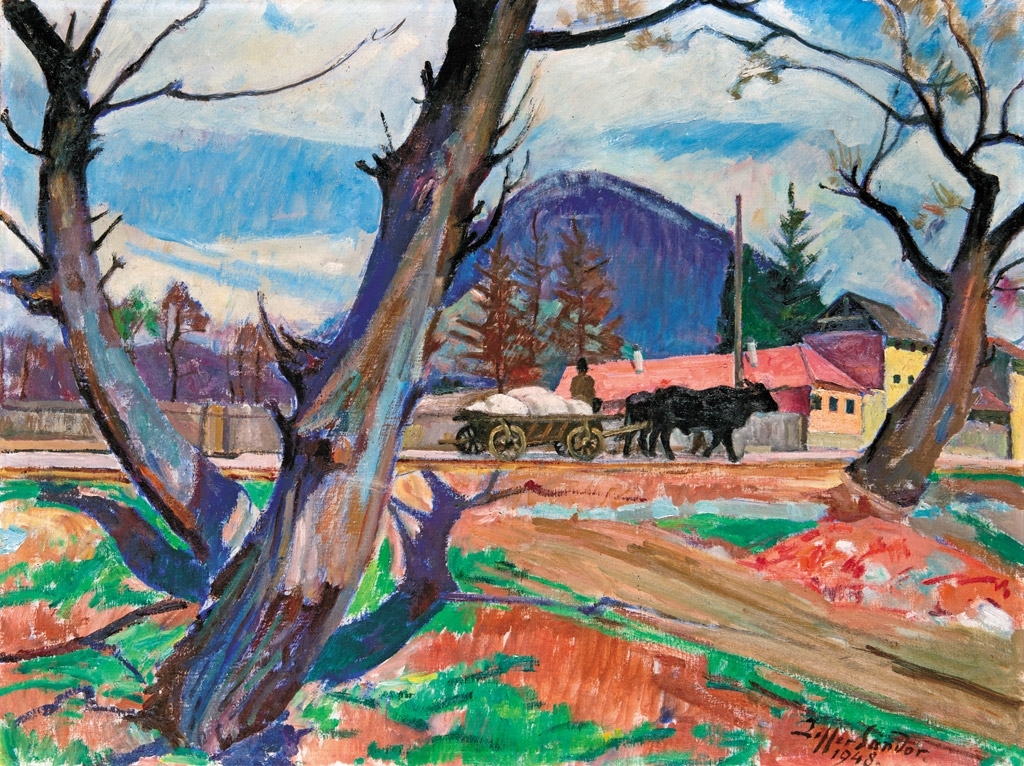 Ziffer Sándor (1880-1962) View of Baia Mare,1948
