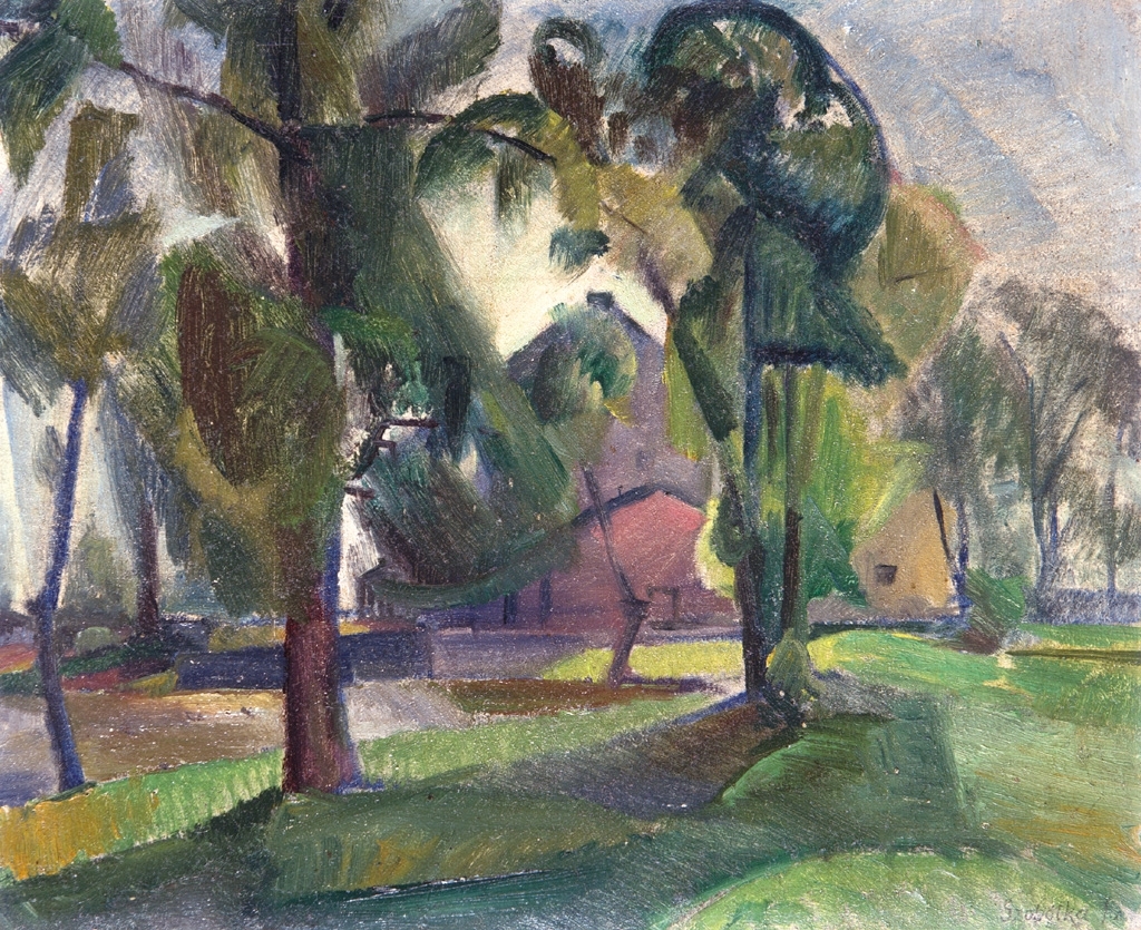 Szobotka Imre (1890-1961) Park, between 1915-20