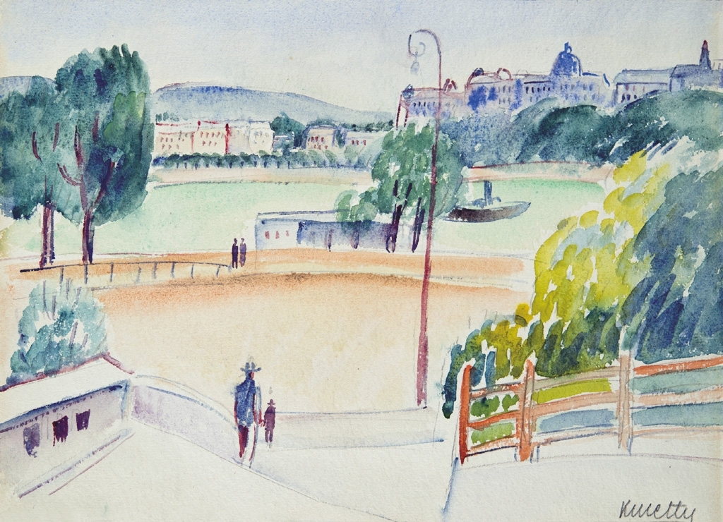 Kmetty János (1889-1975) View of Buda