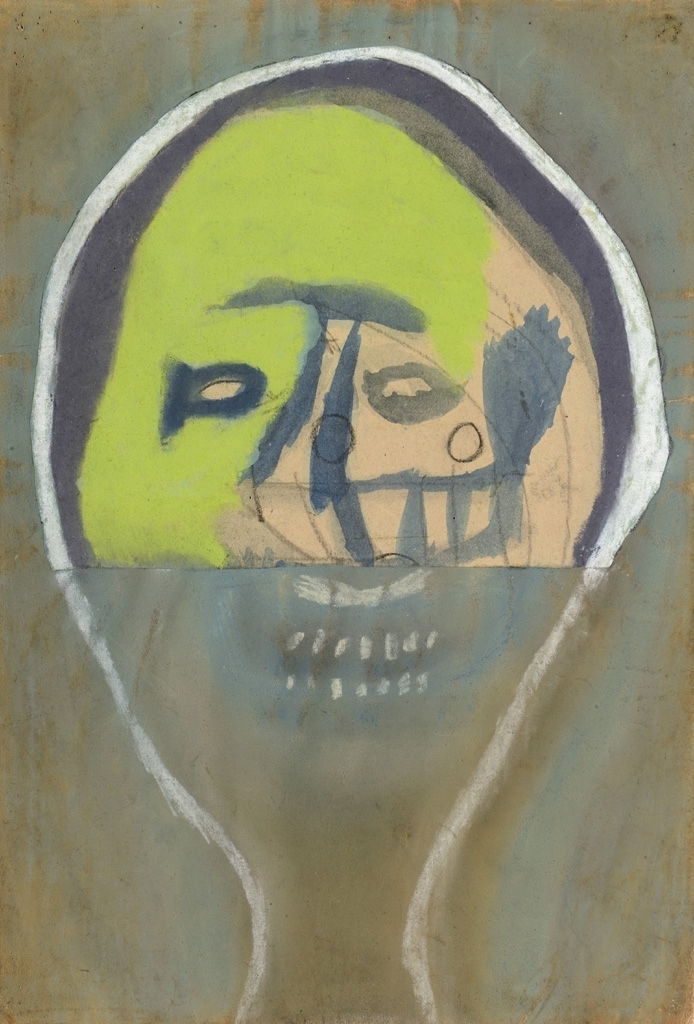 Vajda Lajos (1908-1941) Pastel mask, 1938