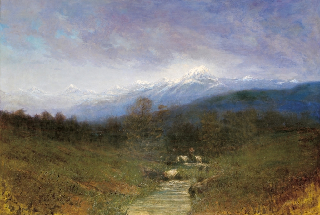 Szepesi Kuszka Jenő 1885-1948 View of the Tatras, 1917