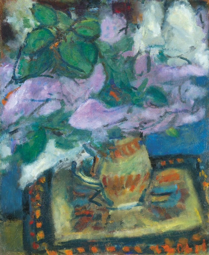 Czóbel Béla (1883-1976) Still Life with Lilacs, 1928