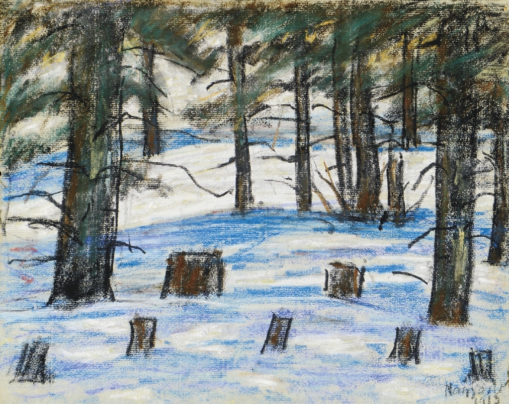 Nagy István (1873-1937) Forest at Winter, 1915