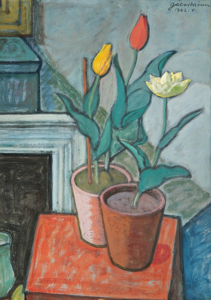 Gábor Móric (1889-1987) Tulips, 1942