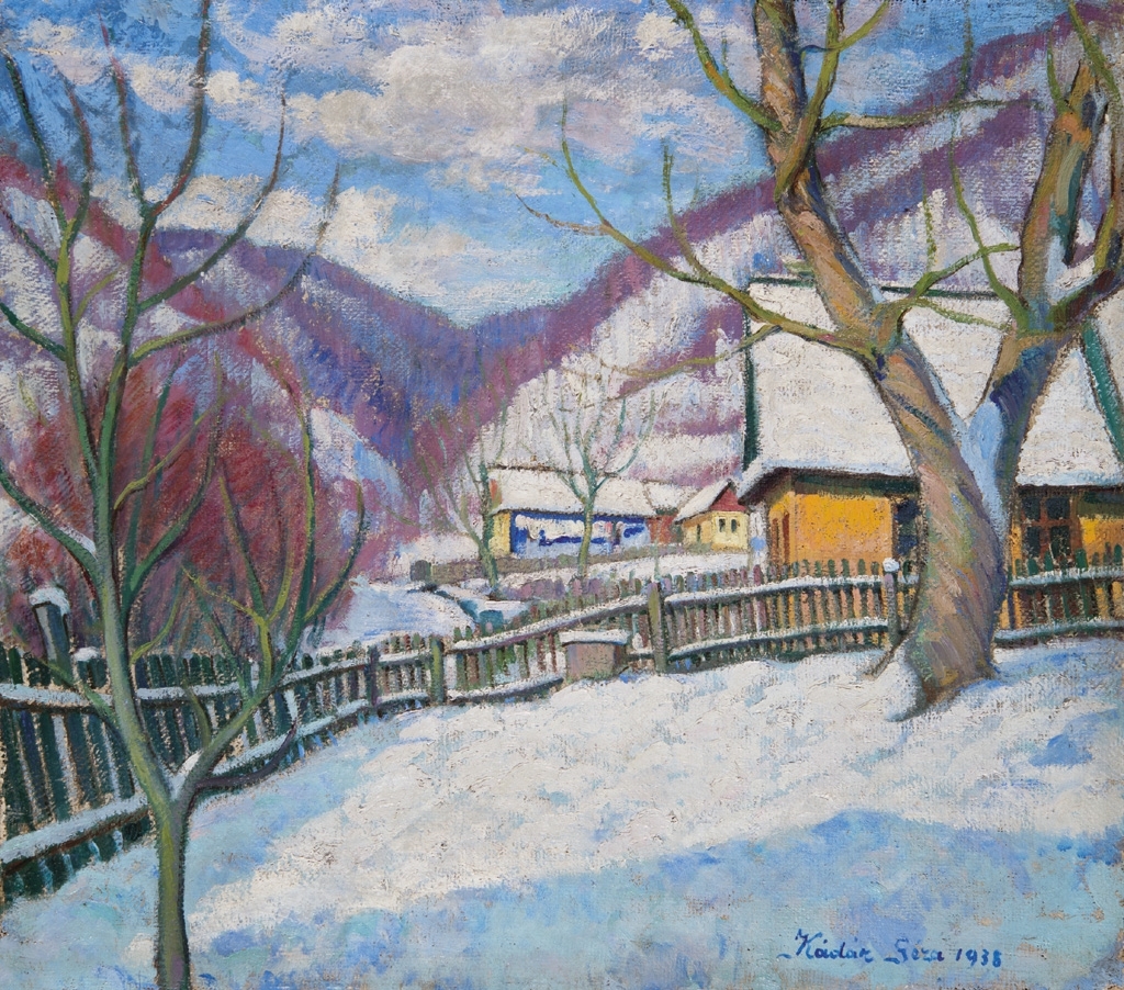 Kádár Géza (1878-1952) Winter in Felsőbánya, 1938