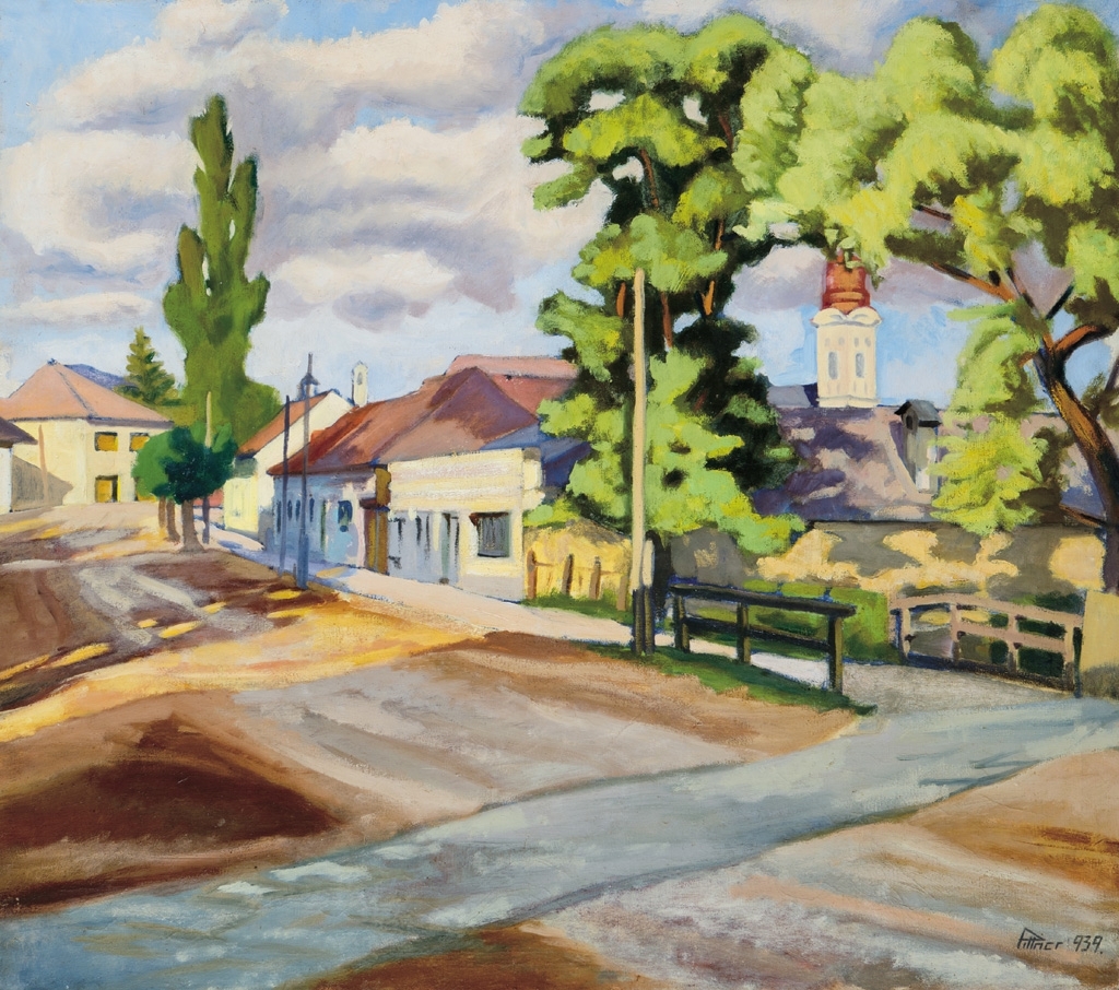 Pittner Olivér (1911-1971) Napfényes utca, 1939