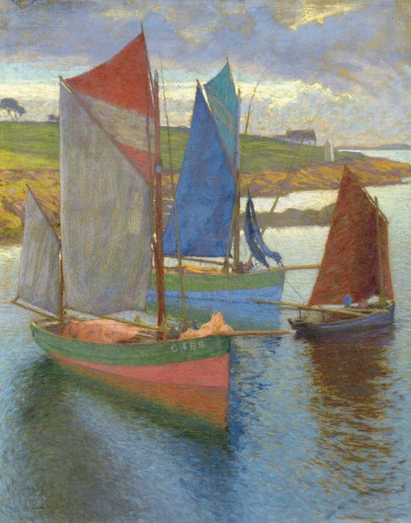 Poll Hugó (1867-1931) Tonhalász hajók
