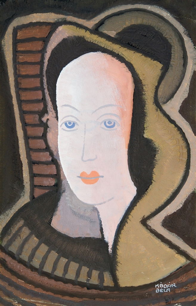 Kádár Béla (1877-1956) Brunette girl