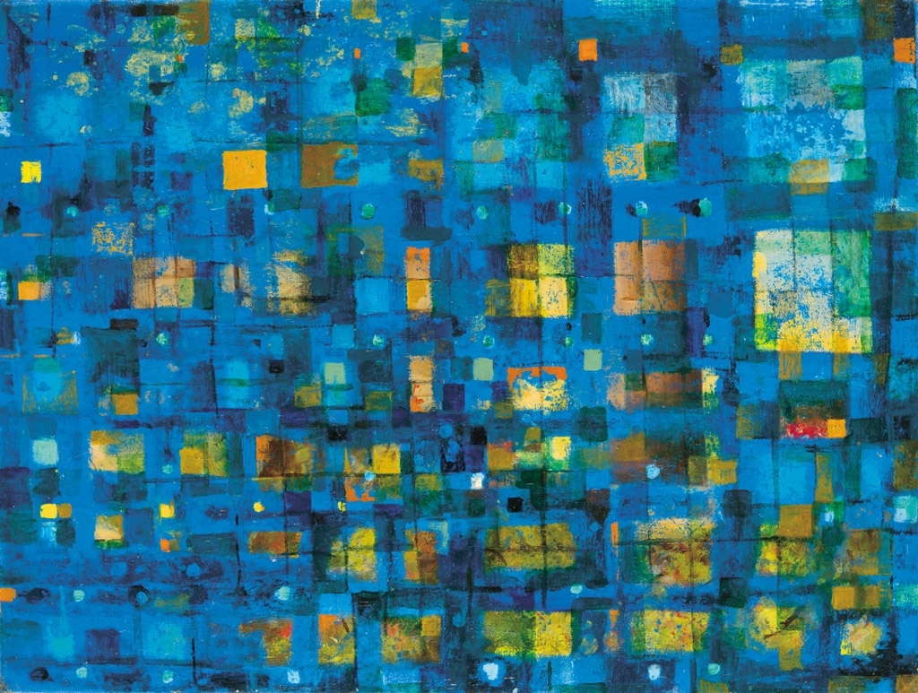 Gyarmathy Tihamér (1915-2005) Kék világ, 1968
