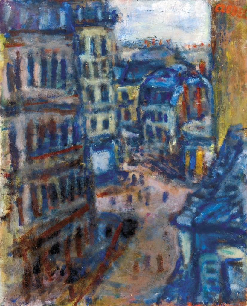 Czóbel Béla (1883-1976) Parisian street