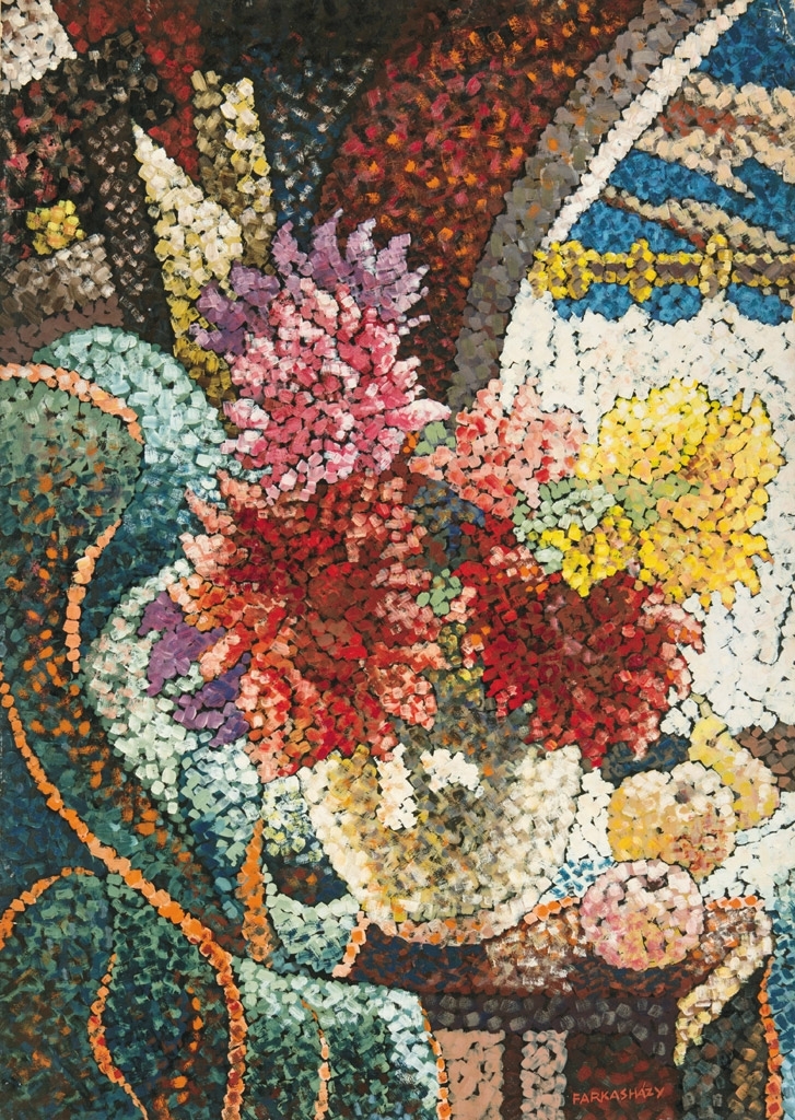 Farkasházy Miklós (1895-1964) Still life with flowers