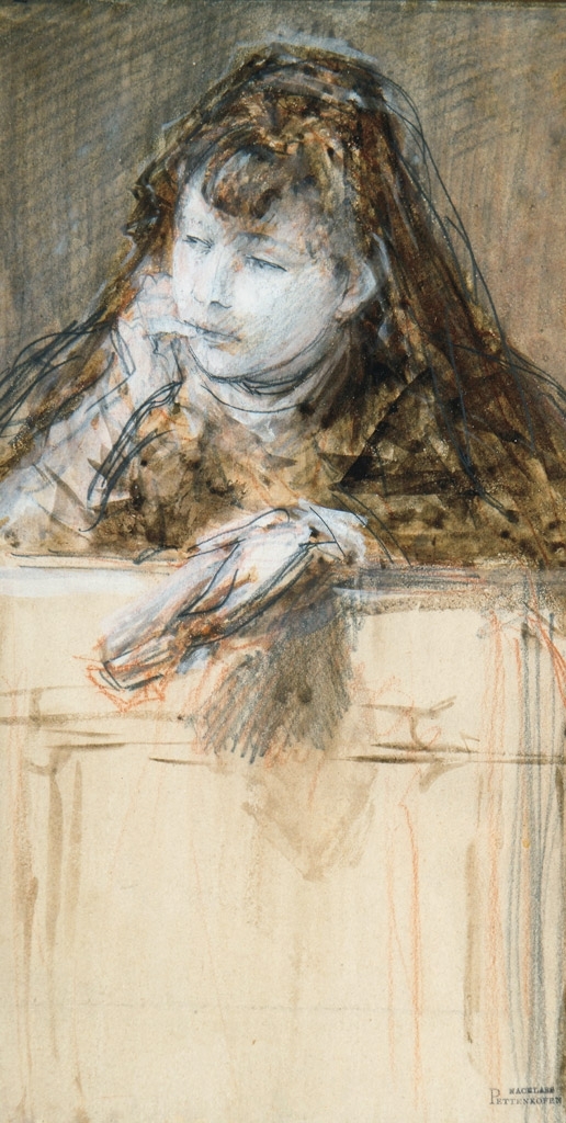 Pettenkofen, August 1822-1889 Woman in a box-seat