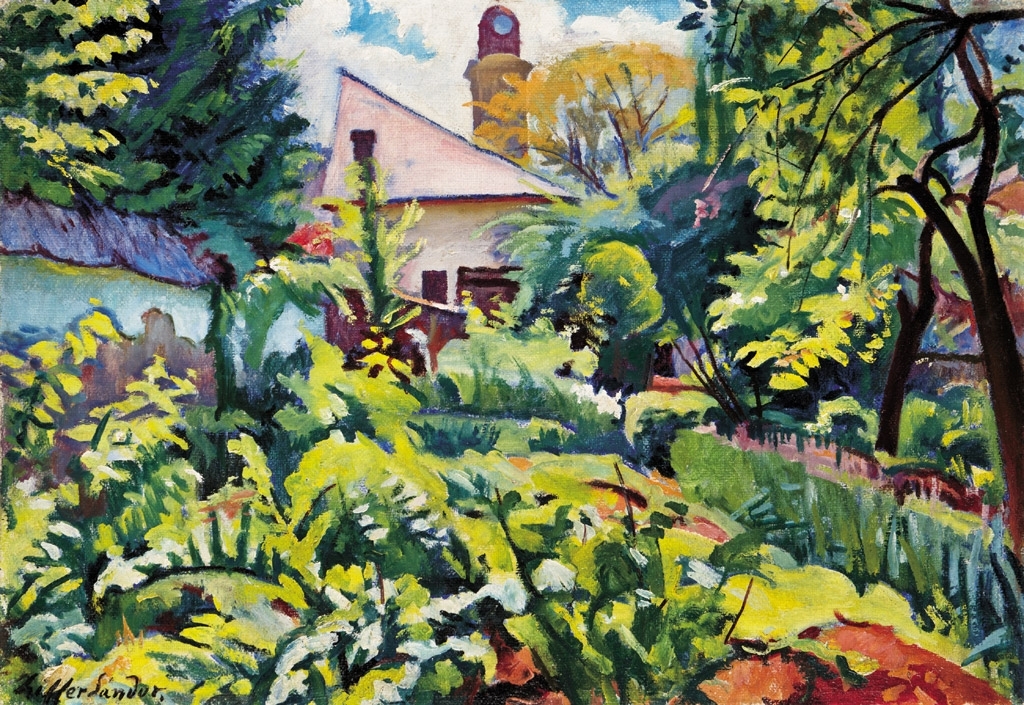 Ziffer Sándor (1880-1962) The artist's garden in Baia Mare