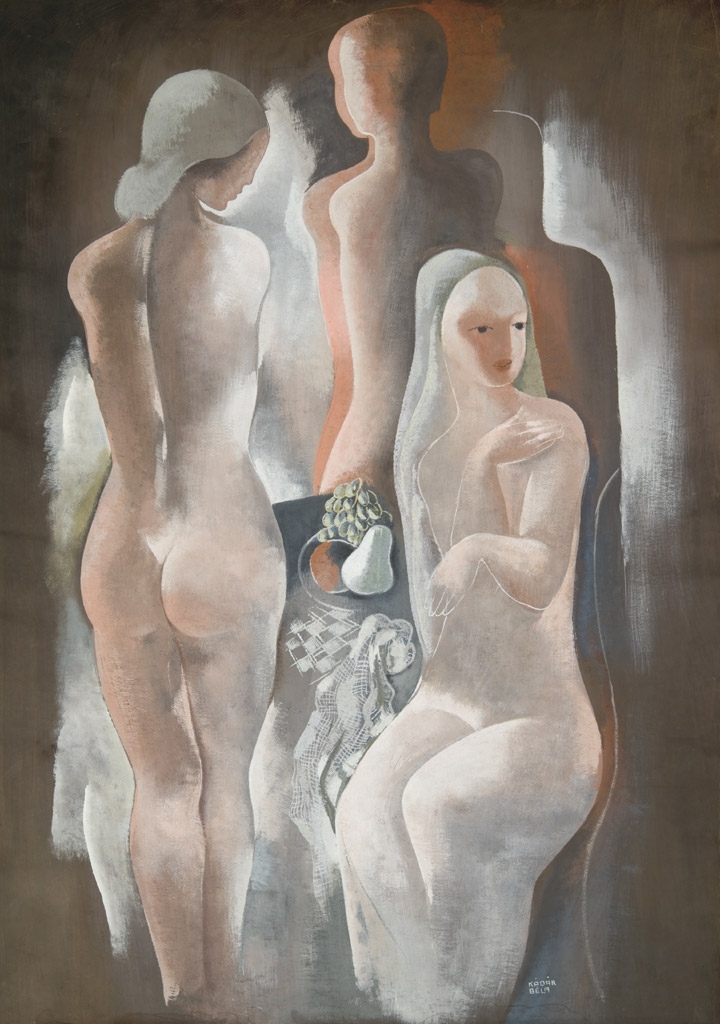 Kádár Béla (1877-1956) Nudes with still life