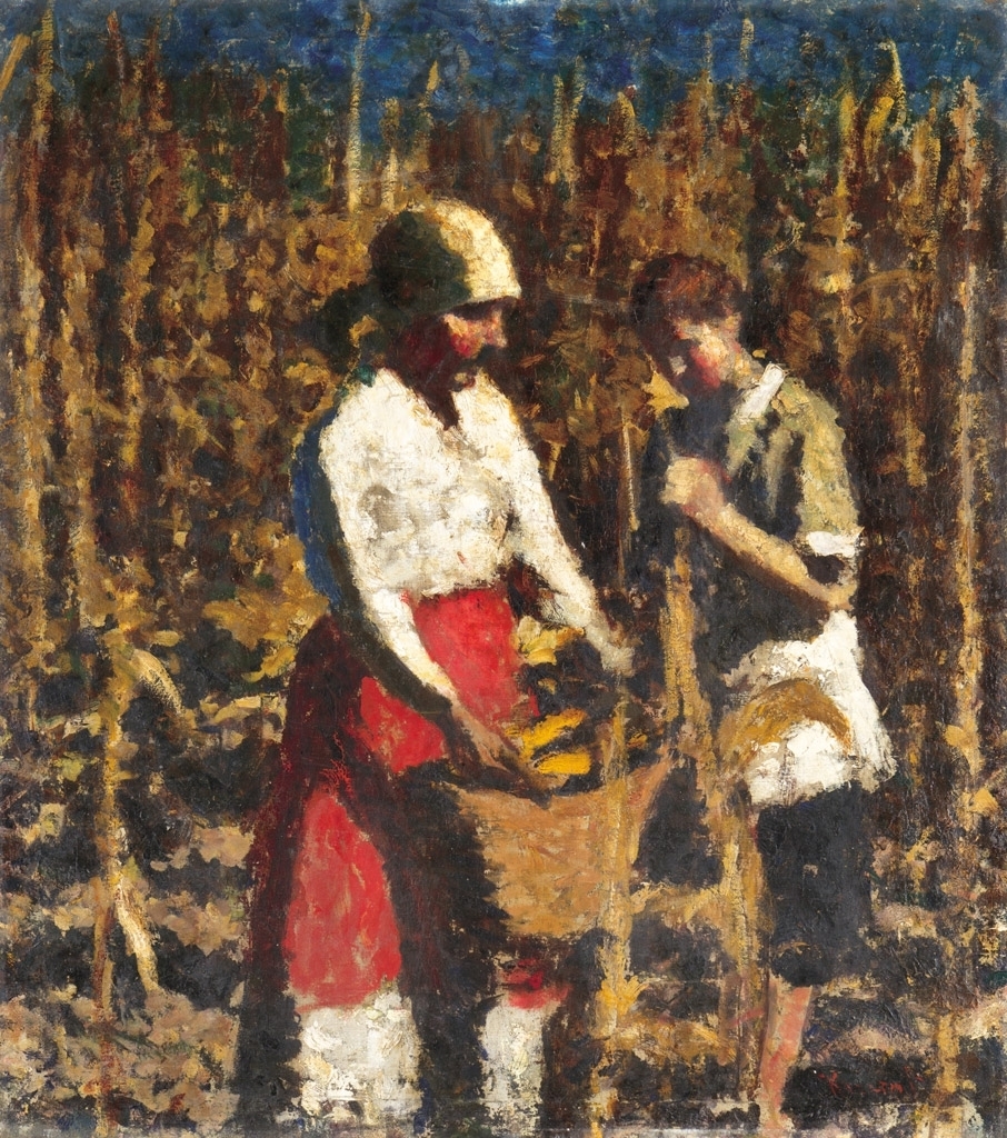 Koszta József (1861-1949) Kukoricatörés, 1915 körül