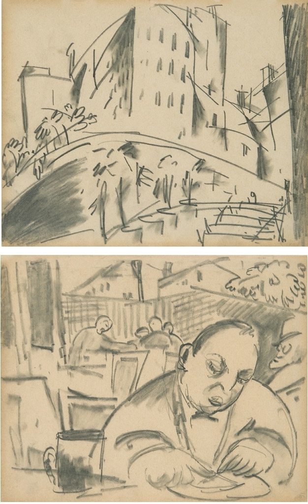 Kádár Béla (1877-1956) Pages from the Viennese sketchbook, 27 pieces