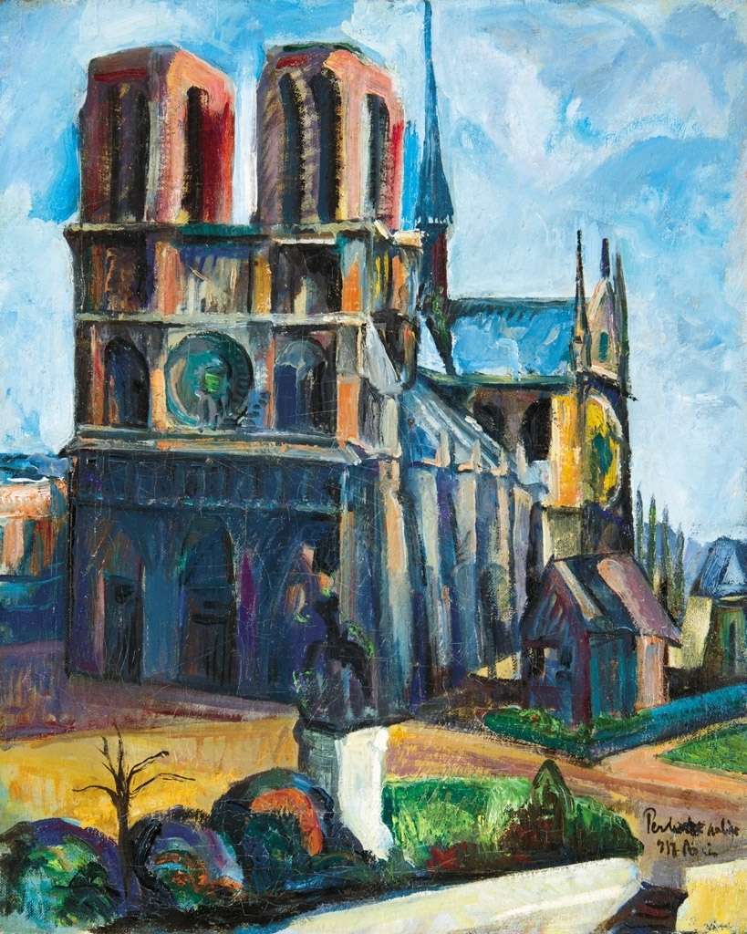 Perlrott-Csaba Vilmos (1880-1955) Notre Dame, 1938