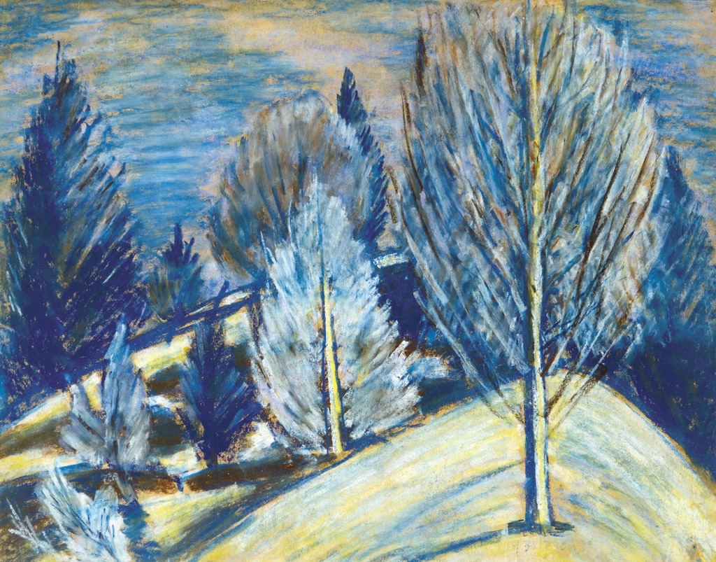 Nagy István (1873-1937) Frosty trees