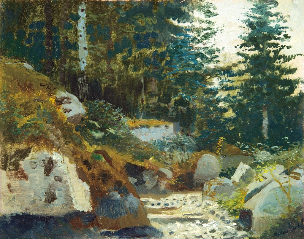 Mednyánszky László (1852-1919) Streamlet in the Tatras
