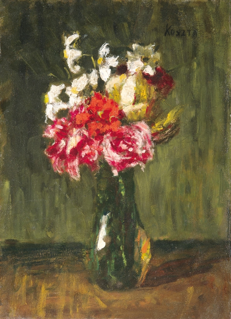 Koszta József (1861-1949) Virágcsendélet, 1920-as évek
