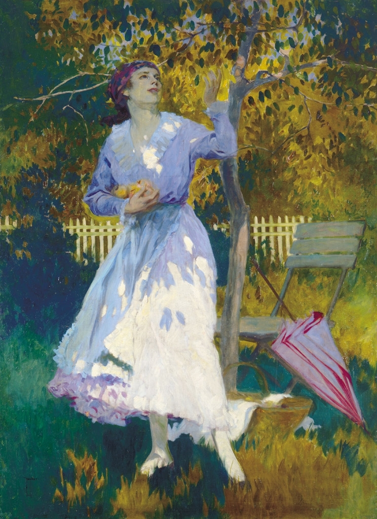 Jámbor Lajos (1884-?) Fruit-picker, 1917