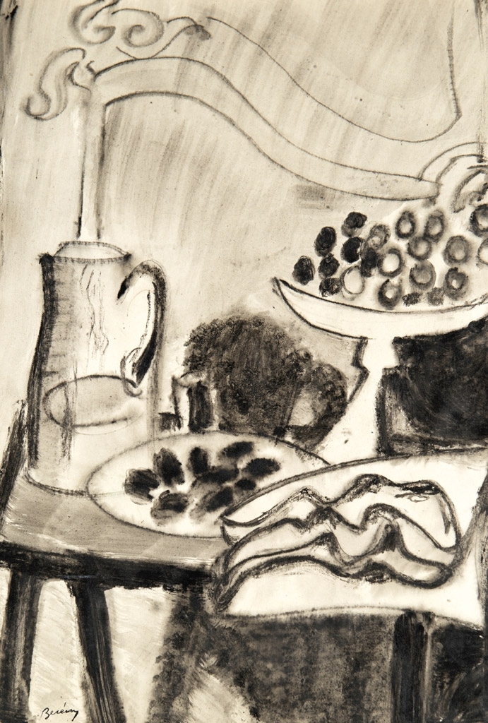 Berény Róbert (1887-1953) Still life with fruits on the table