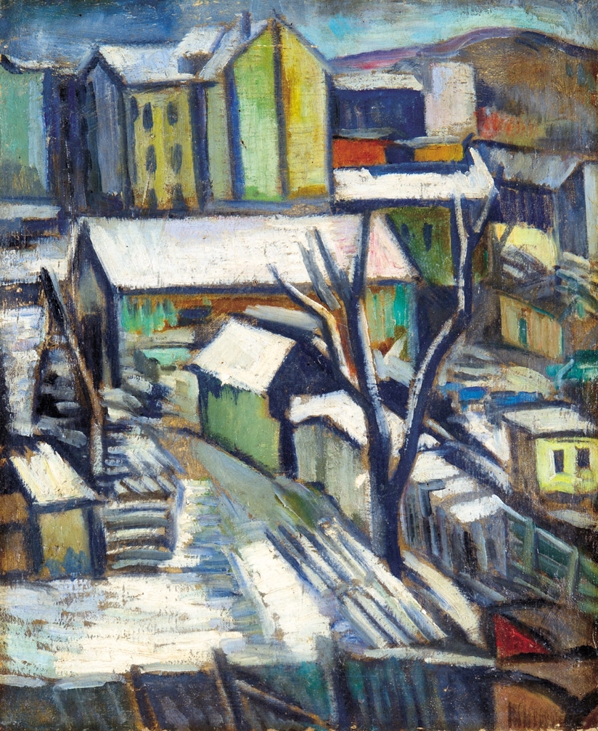 Schönberger Armand (1885-1974) City at wintertime