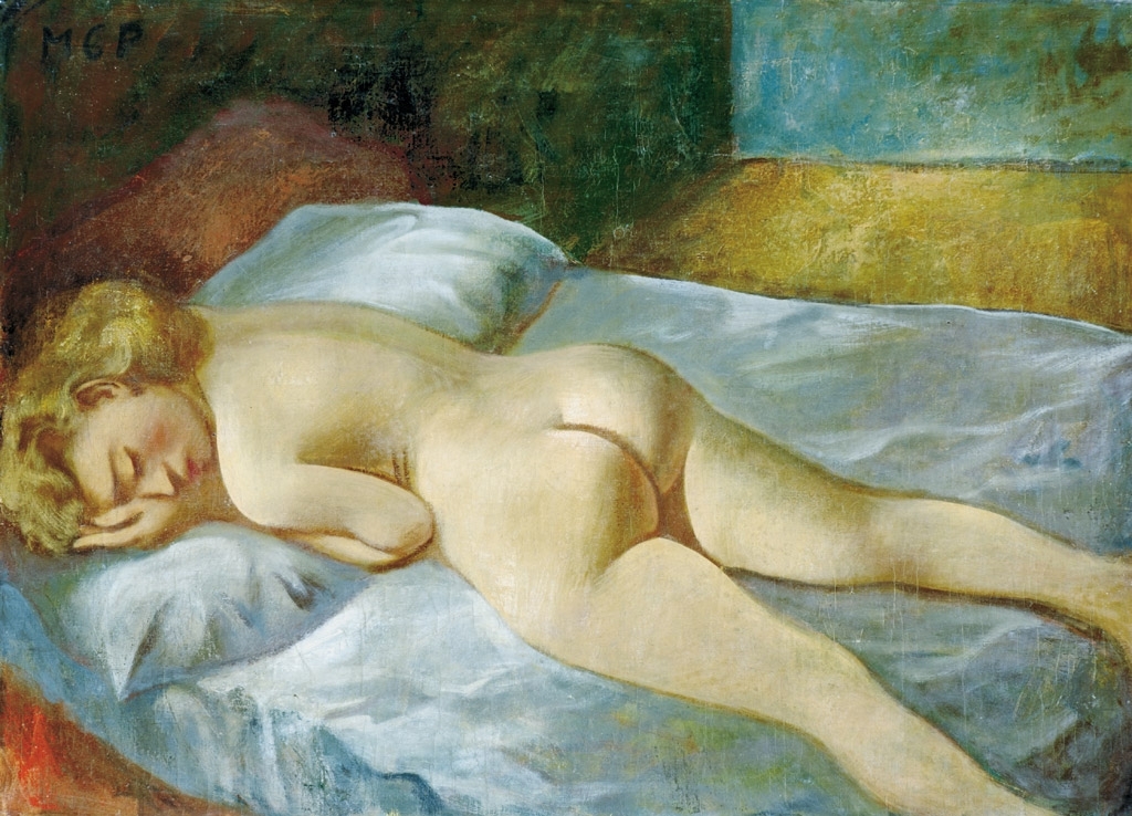 Molnár C. Pál (1894-1981) Lying nude
