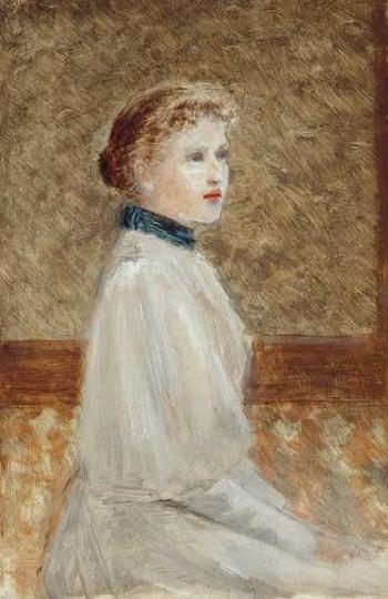 Jendrassik Jenő (1860-1919) Női portré