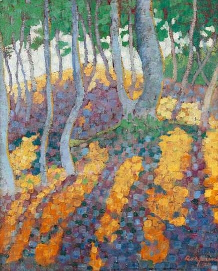 Róth Ferenc (20. század első fele) Sunlit forest, 1923