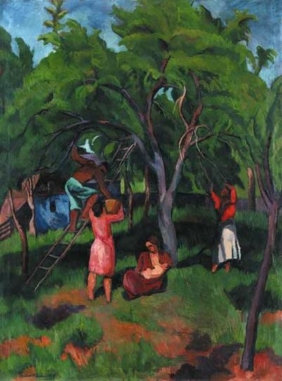 Perlrott-Csaba Vilmos (1880-1955) Fruit-pickers (Fruit-picking, Chestnut-gathering)