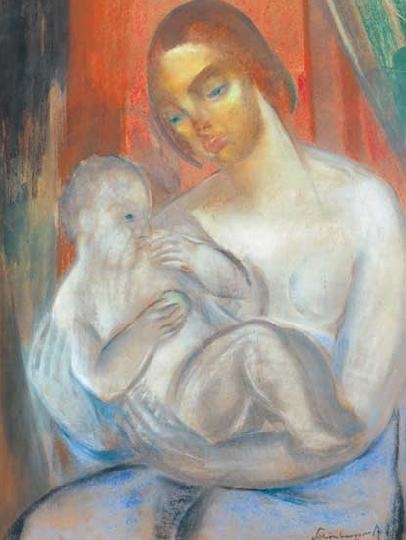 Schönberger Armand (1885-1974) Motherhood