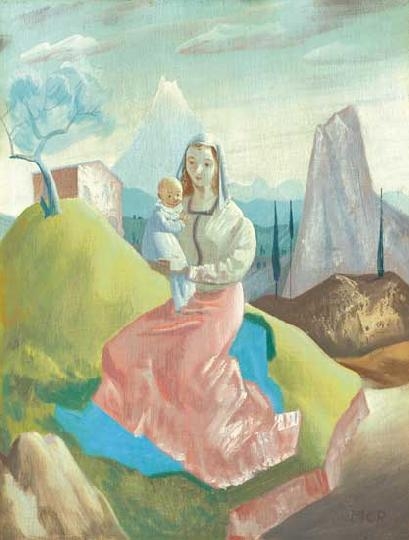 Molnár C. Pál (1894-1981) Sziklás Madonna
